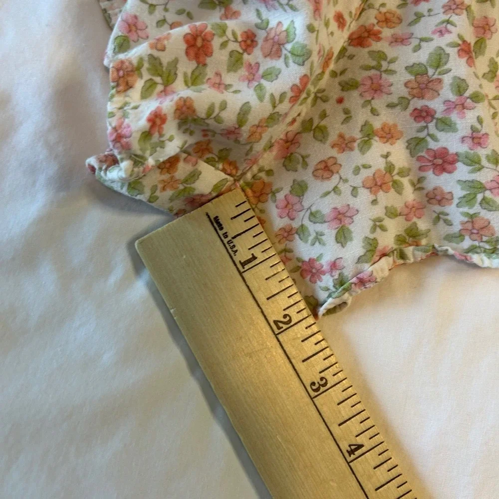 Aeropostale Womens Shorts Floral Print Ruffle Tie Waist‎ Size S skorts skirt